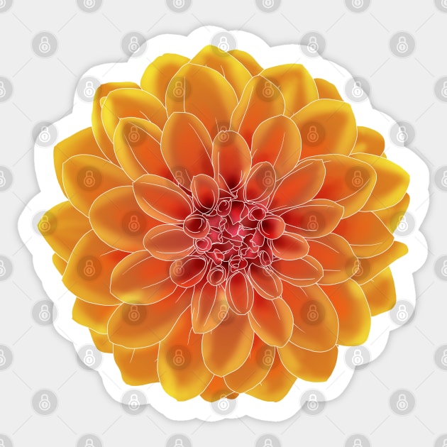 Fire Flower Sticker by Kristal Stittle